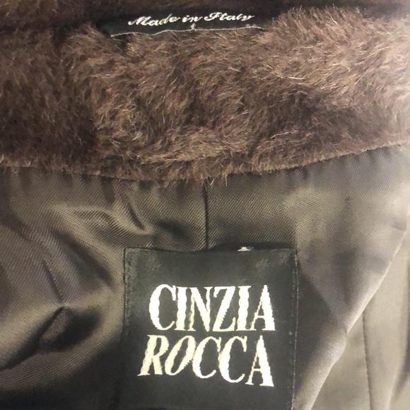 Cinzia Rocca Piacenza Baby Llama Brown Classic Italian Coat size 8 - Picture 5 of 10